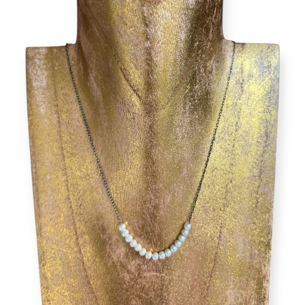 Dainty Pearl Chain Necklace